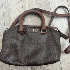 Guess Dark Brown Satchel Bag